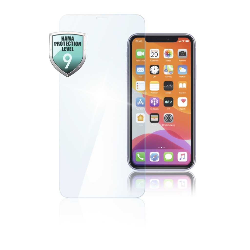 Hama Glass Displayschutz Premium Kristallglas für iPhone 11