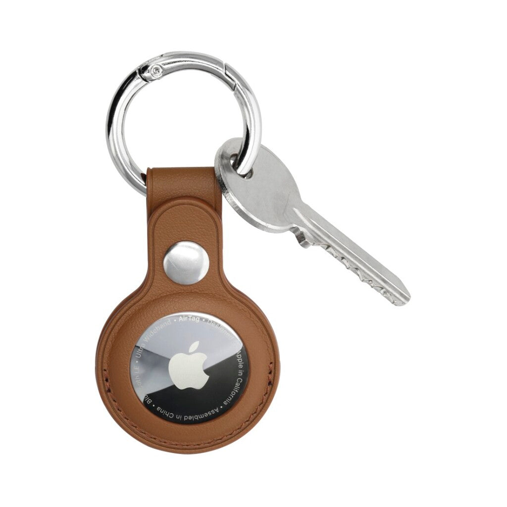 Hama Kantenschutz Finest Sense für Apple Airtag Braun