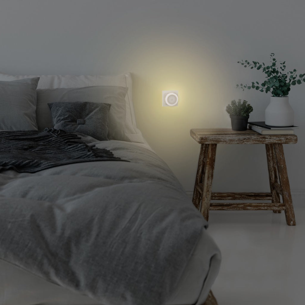 Hama LED-Nachtlicht, Touch-Schalter für Steckdose, Touch-Taste, warmes Licht