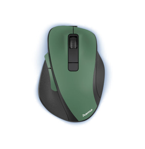 Hama optische Funkmaus 6 Tasten MW-500 Akku ergo aufladen. Waldgrün
