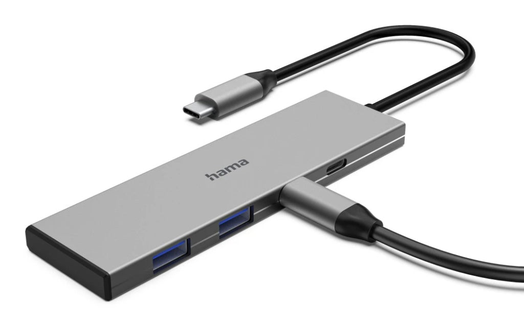 Hama USB-C Hub 4 Ports 2x USB-A 2x USB-C USB 3.2 Gen2 10 Gbit S PD Alu
