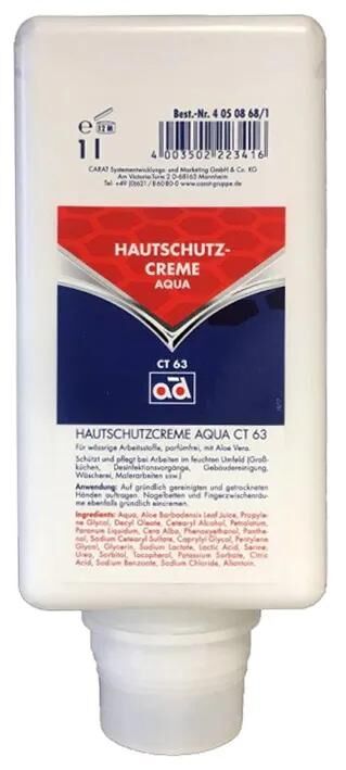 Ad schützende Hautcreme Aqua CT63 Handschutzcreme 1 l CT63