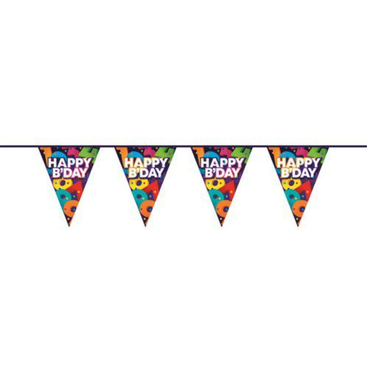 Haza-Flaggenlinie „Happy Birthday“, 10 m