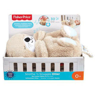 Fisher-Price Bedtime Otter 30 cm – Babyspielzeug – 0 bis 6 Monate – Kuscheltier