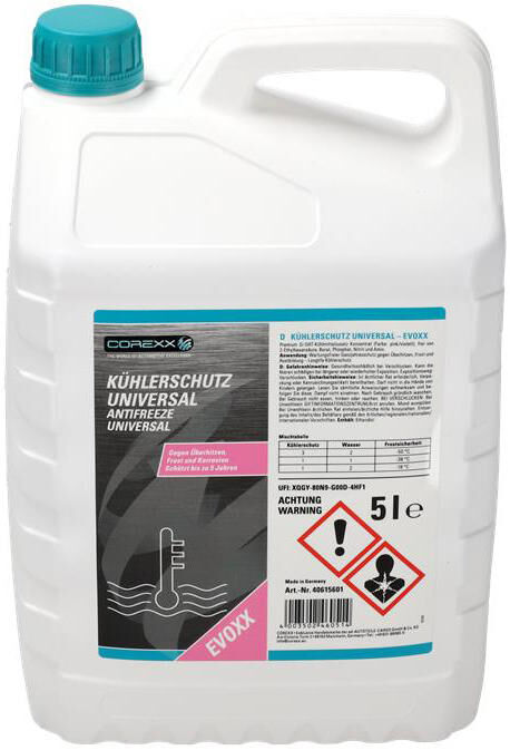 Corexx Kühlerschutzprodukt Uni Evoxx Frostschutzmittel 5 l Universal Evoxx