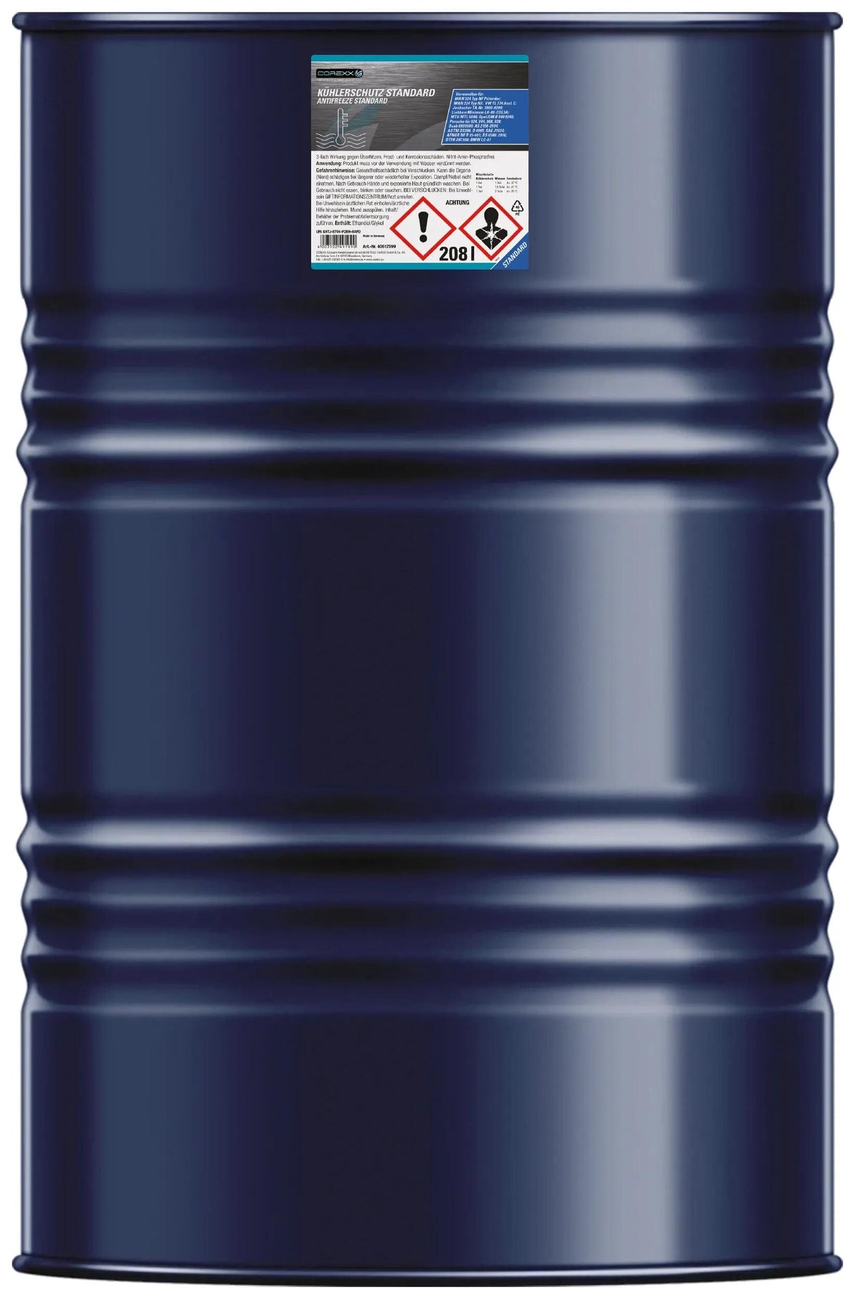 Corexx Kühlerschutzprodukt Standard G11 Frostschutzmittel 208l Standard (G11)