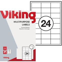 Multifunctionele etiketten viking wit, zelfklevend