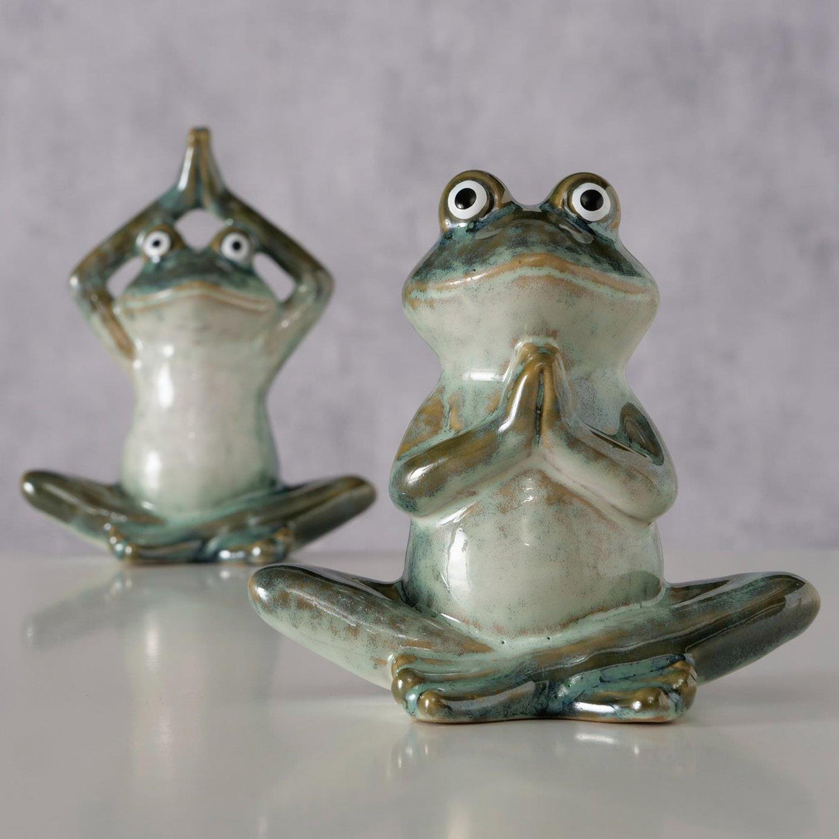 Boltze Home Figur Steffo Frosch H14cm