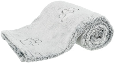 Trixie Hundedecke Nando weiches Fleece hellgrau