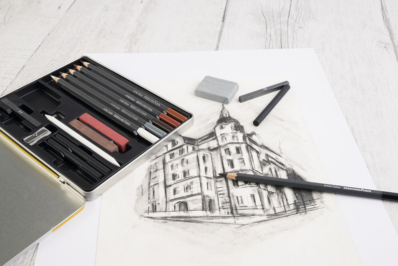 Eberhard Faber EF-516916 Zeichenset EFA Blechetui 16-teilig