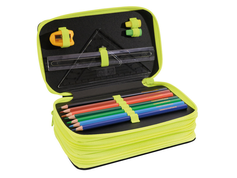 Eberhard Faber EF-577571 gefüllter Koffer Rennwagen 36-teilig 3-lagig