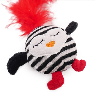 Rosewood Cat Stab gestreifter Pinguin mit Feder