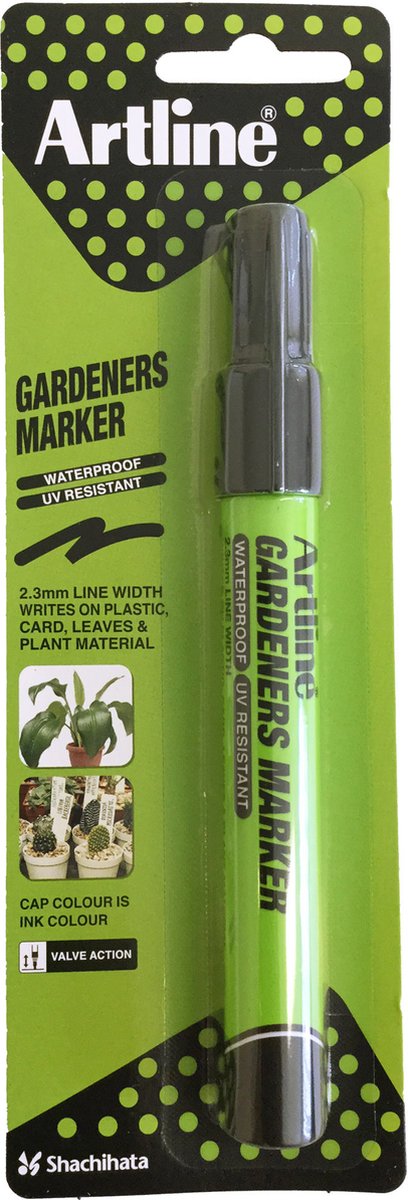 Artline Gardeners Permanentmarker – 1 Stück – 2,3 mm Strichstärke – schwarz