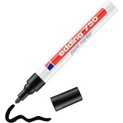 Edding Lackmarker 750 4-750 001 ultra 2-4mm schwarz rund permanent geruchlos
