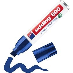 Permanent marker edding 800 ultra 4-12mm blauw schuin sneldrogend waterbestendig