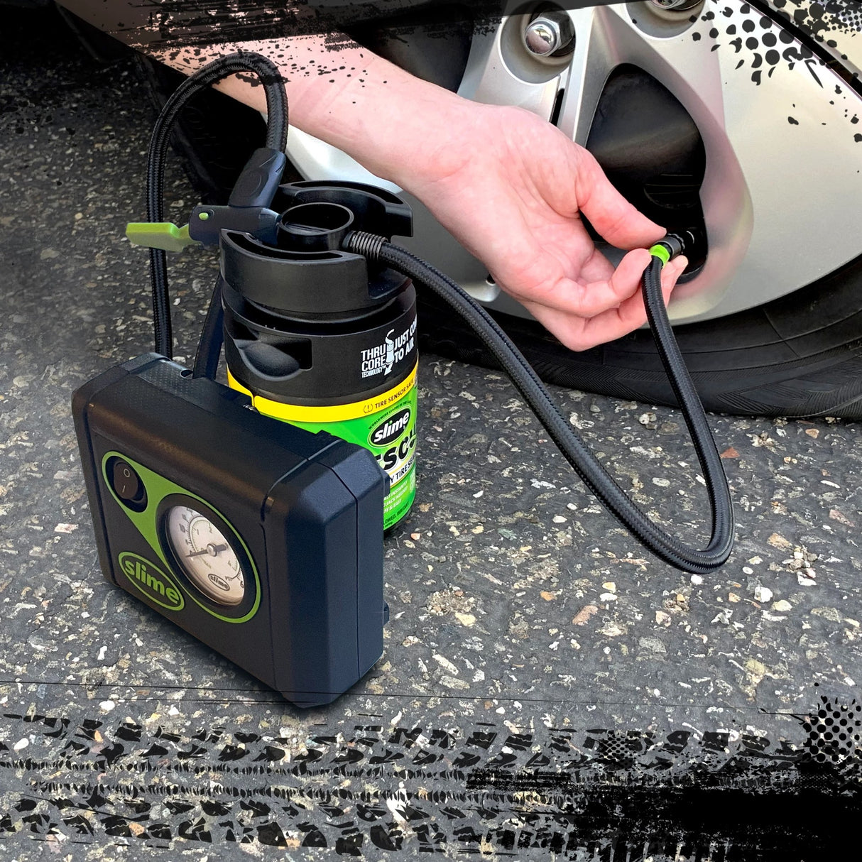 Slime Smart Repair Plus Notfall-Reparaturset für platte Reifen
