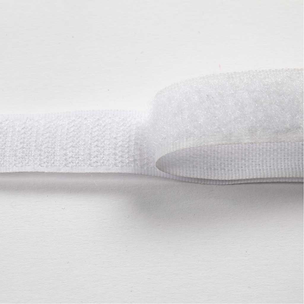 Creativ Company Klett-Klettverschluss, B: 20 mm, weiß, 5 m 1 Rolle