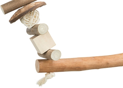 Trixie Knabberschaukel aus Kokosholz und Rattan