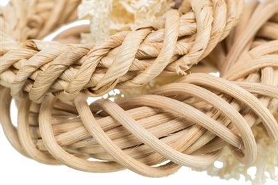 Trixie Luffa-Ring mit Rattan- und Maisblattring natur