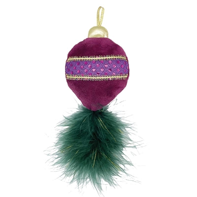 Fröhlicher Haustier-Edelsteinwald-Weihnachtsschmuck mit Katzenminze