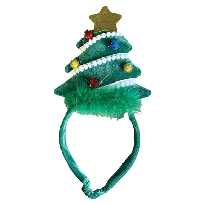 Glücklicher Haustier-Diadem-Weihnachtsbaum