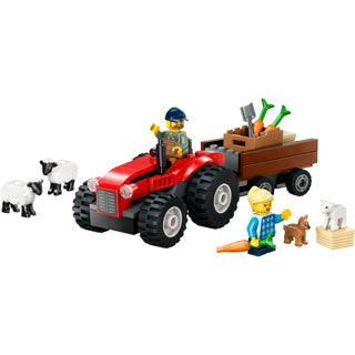 Lego City 60461 roter Traktor mit Anhänger und Schafen