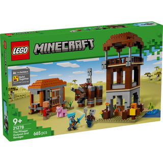 Lego Minecraft Der Plünderer-Außenposten- und Zerstörer-Bausatz – 21278