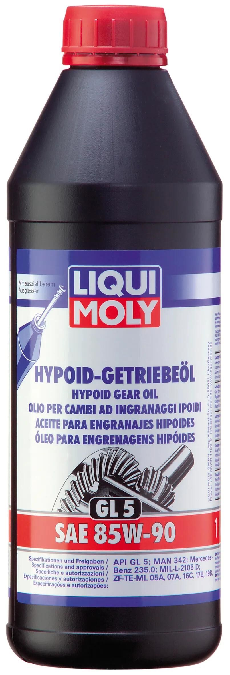 Liqui Moly Getriebeöl GL 5. Hypoidgetriebeöl gl5 lm 85w-90 1 ltr.