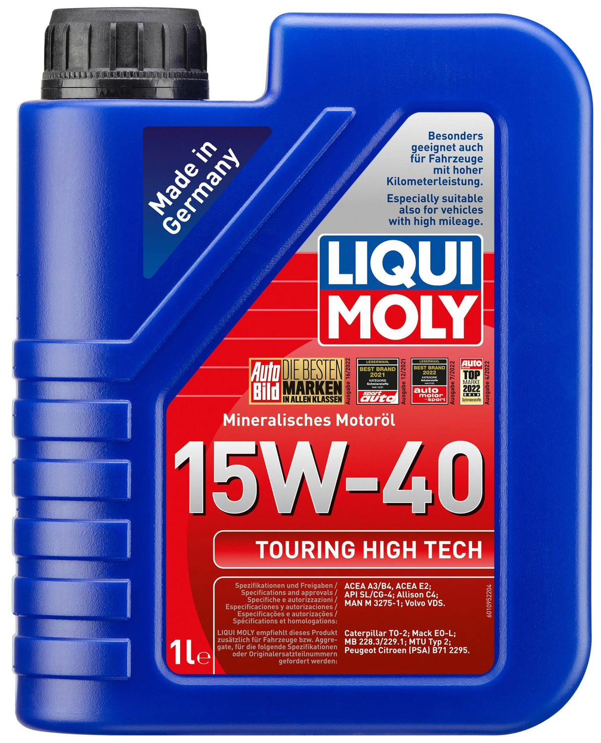 Liqui Moly Motoröl Touring Hightech. Touring High Tech 1 ltr. 15w-40hd