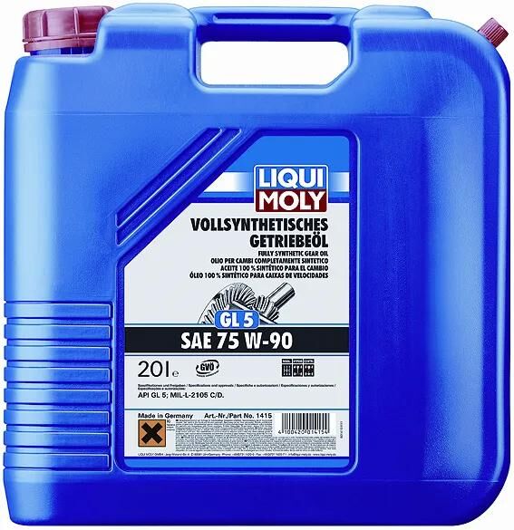 Liqui Moly Getriebeöl GL5 Getroel 75w90 GL5 20l lm
