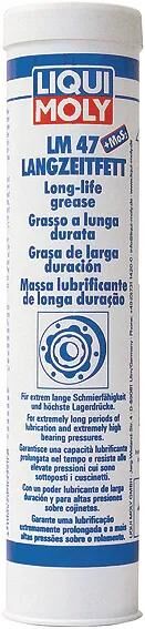 Liqui Moly Langzeitfett LM 47 + MOS² LM47 Langzeitfette 40 Patr.f.Lager+Gelenk