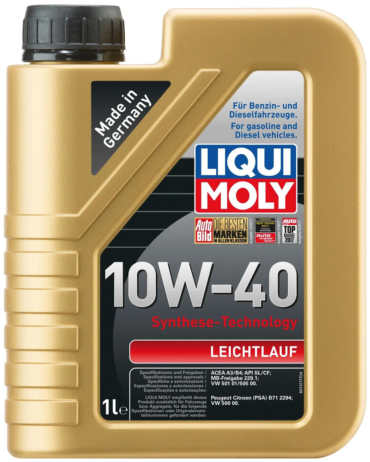 Liqui Moly Motoröl Weichlauf Leichtlauf 10W-40 lm 1 ltr.