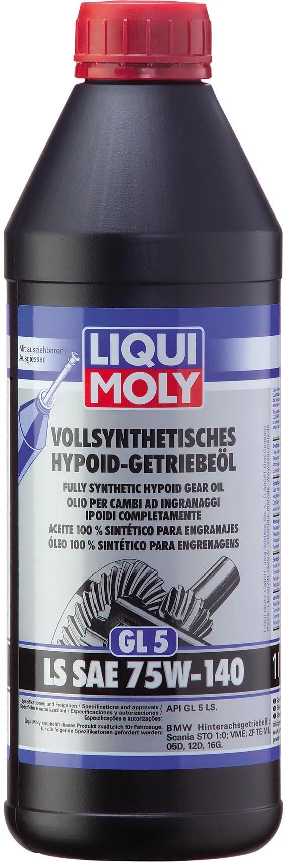 Liqui Moly Getriebeöl GL5 Getriebeöl GL5 LS 1ltr. 75w-140