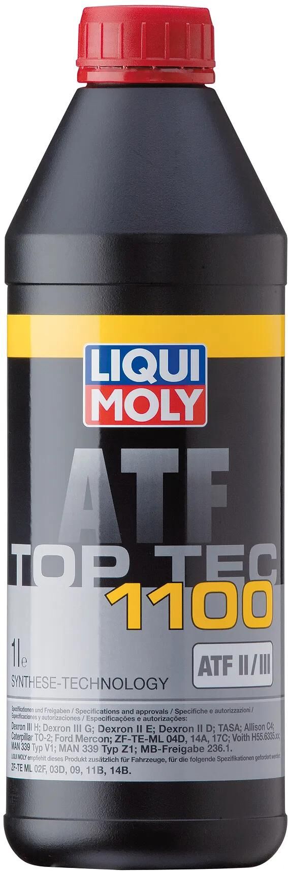 Liqui Moly Hydrauliköl Top Tec ATF 1100. getr-oel toptec atf1100 plastikflasche 1l
