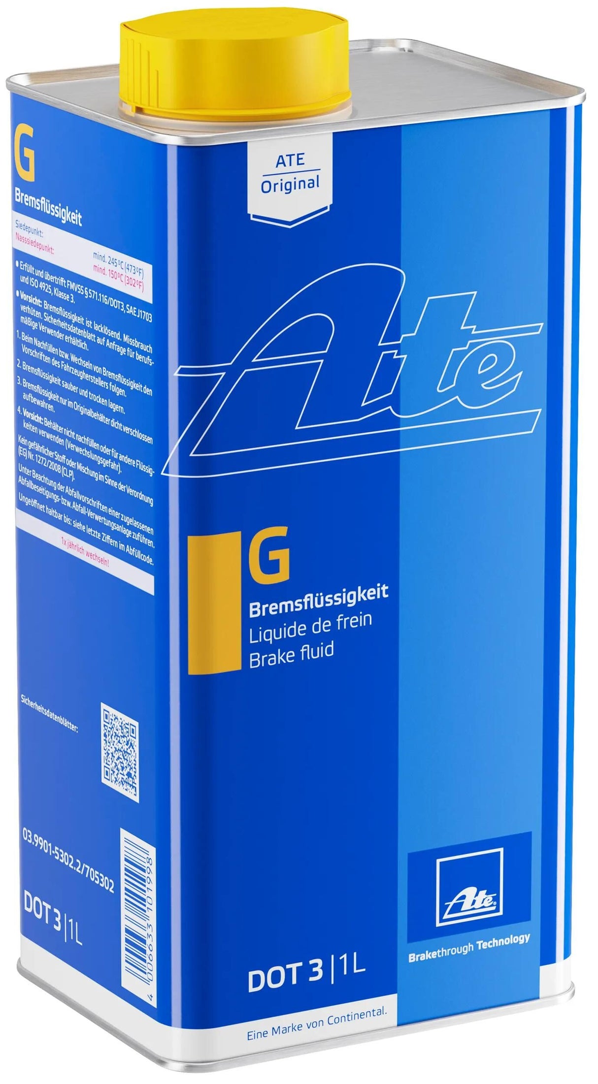 Ate Bremsflüssigkeit G Bremsflüssigkeit Dot3 B 1l malt blau