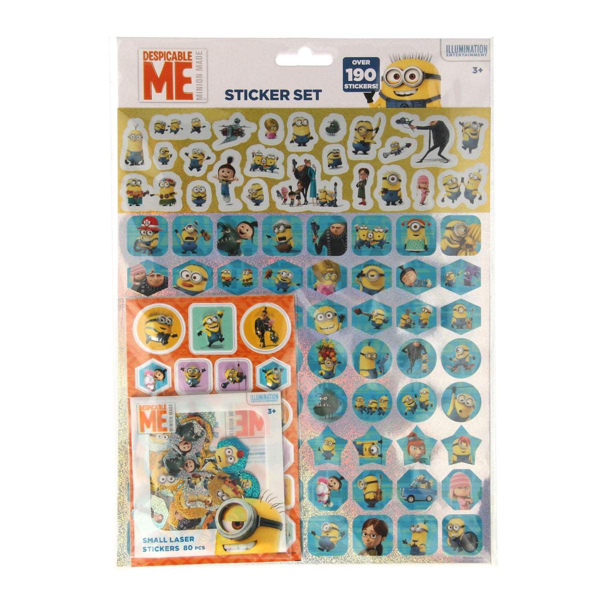 Bildaufkleber-Set Minions, 190-tlg.