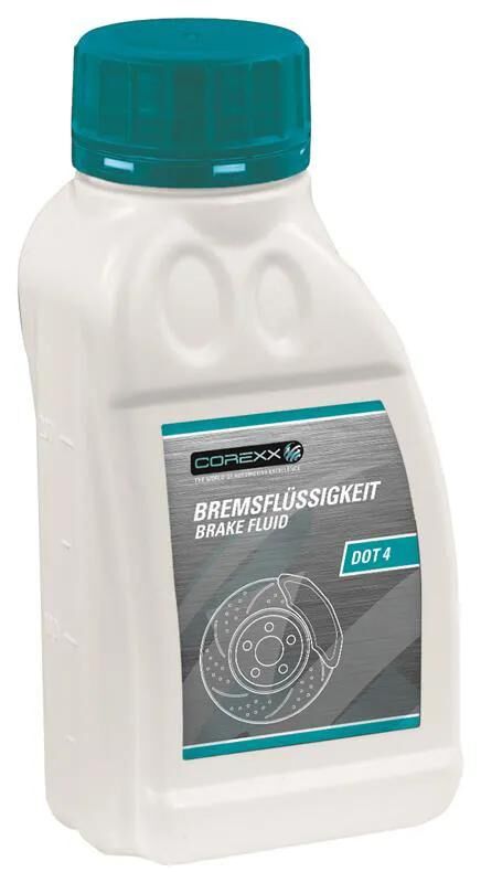 Corexx Bremsflüssigkeit Dot 4 Bremsflüssigkeit Dot 4 250ml Flasche
