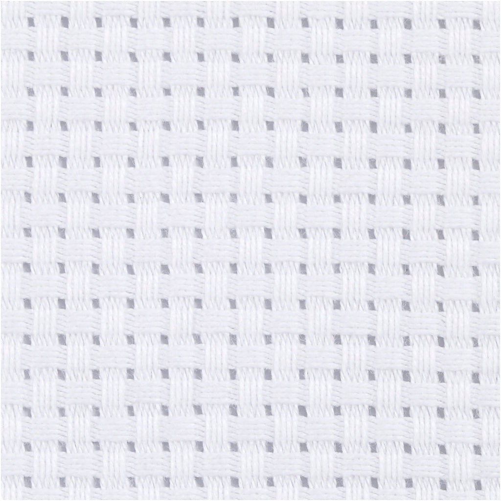 Kreativfirma Aida White 35 Quadrate pro 10 cm, 50x50 cm