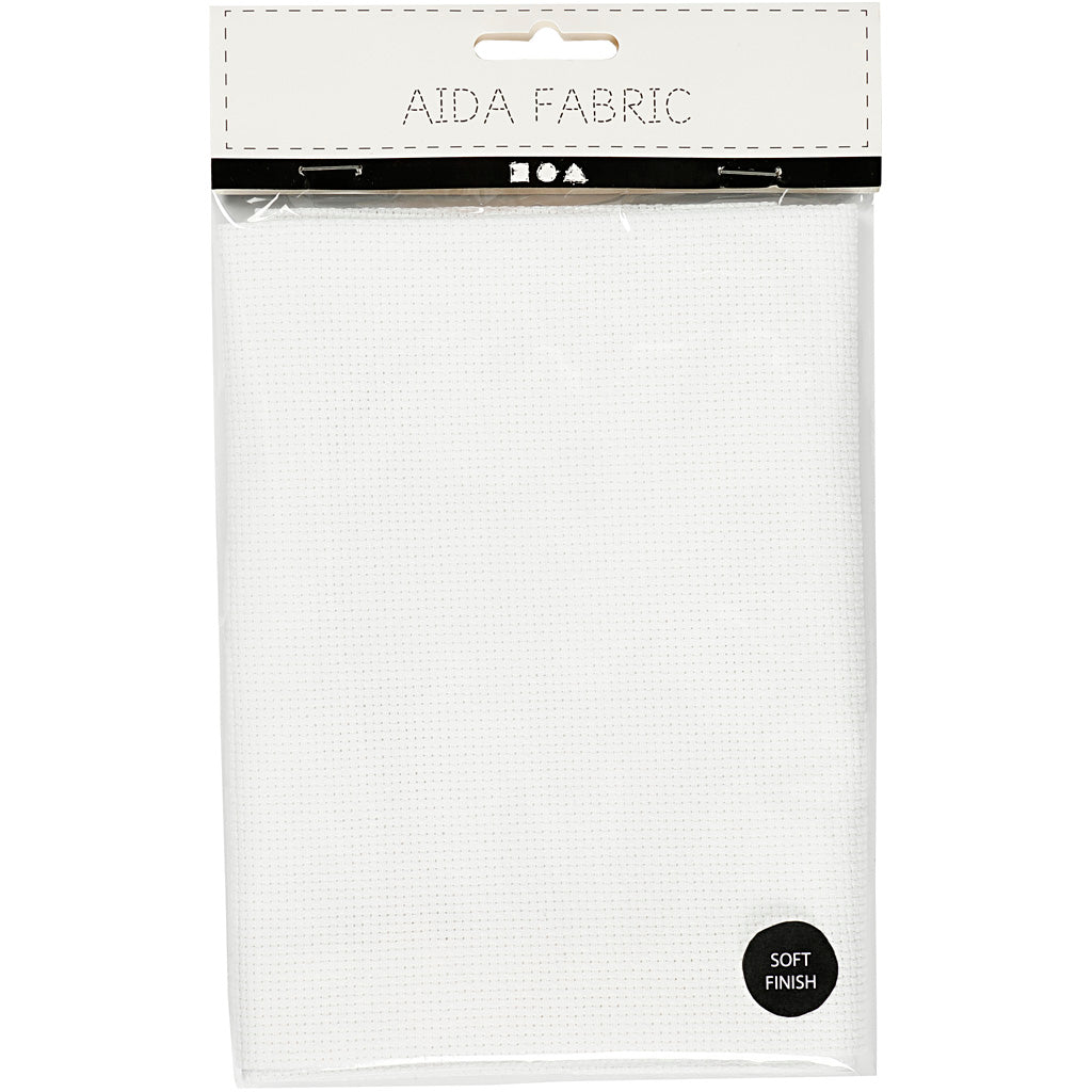 Kreativfirma Aida White 70 Quadrate pro 10 cm, 50x50 cm
