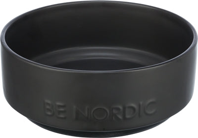 Trixie Be Nordic Hundenapf aus Keramik, Gummi, schwarz