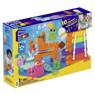 Mattel Mega Blocks Musik-Tierband 40 Stück