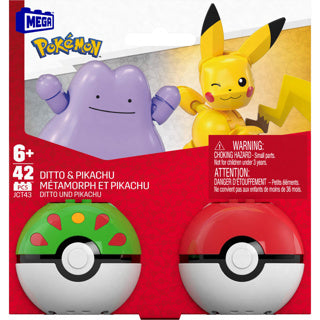 Pokemon Mega Pokeball 2er Pack sortiert | 3 Stück