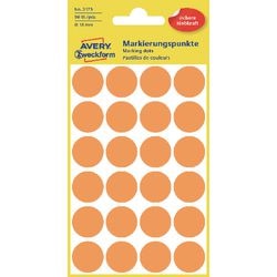 Markeerpunten avery 3173 18 mm oranje 96 stuks