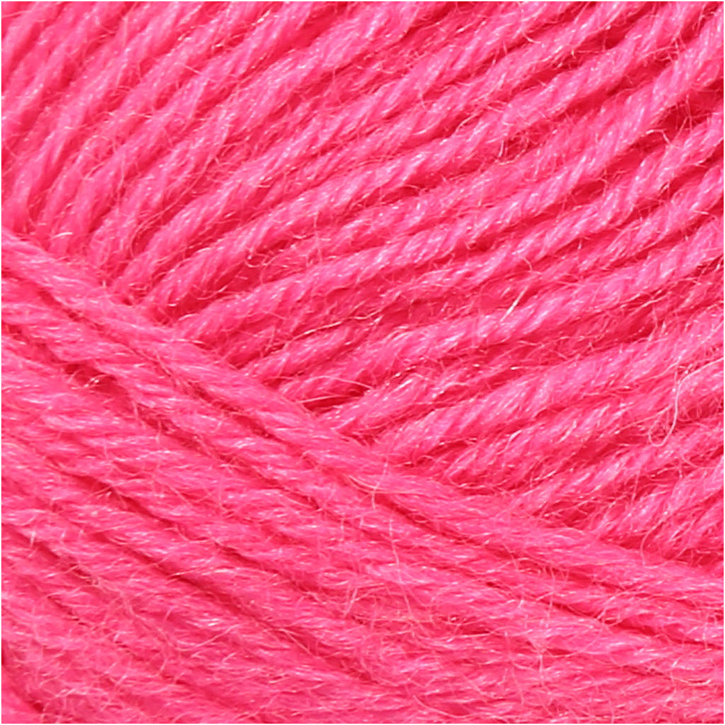 Creativ Company Sockenwolle, L: 200 m, rosa, 50 g 1 Knäuel