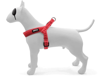 Morso Mini-Hundegeschirr, verstellbar, recyceltes Lippenstiftrosa