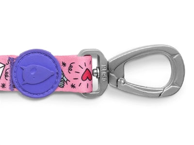 Morso Hundeleine recyceltes süßes Tweet-Rosa