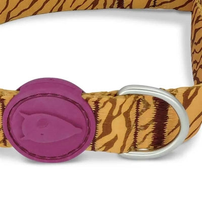 Morso Hundehalsband recycelte Dschungeltrommel orange
