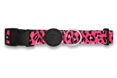 Morso Hundehalsband recyceltes Bubble Leo Pink