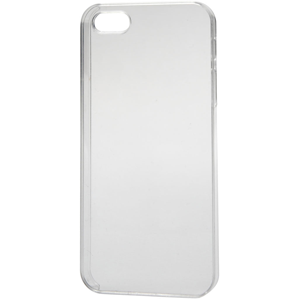 Creativ Company iPhone-Hülle, Größe 5 5s, Größe 6x12,5 cm, Dicke 10 mm, transparent, 1 Stück