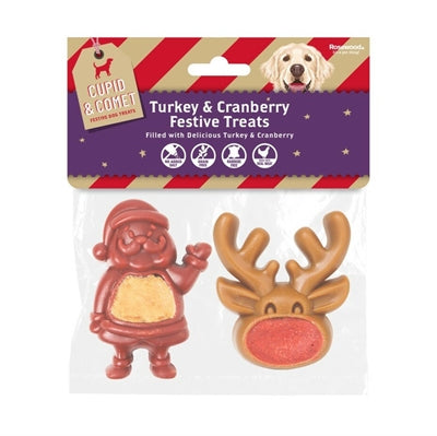 Amor Komet Weihnachten festlich ausgestopfter Weihnachtsmann und Rentier